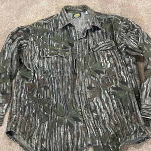 Camo button up